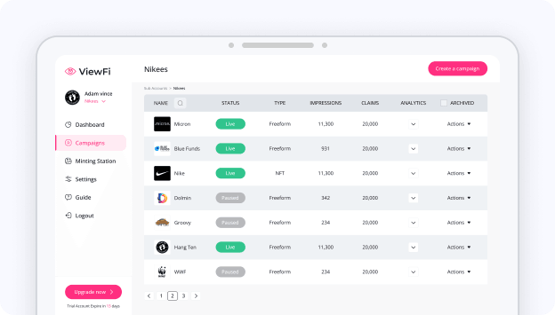 ViewFi: Pioneering Web3 Video Marketing with BlocLabs — Web3 Video Marketing project logo