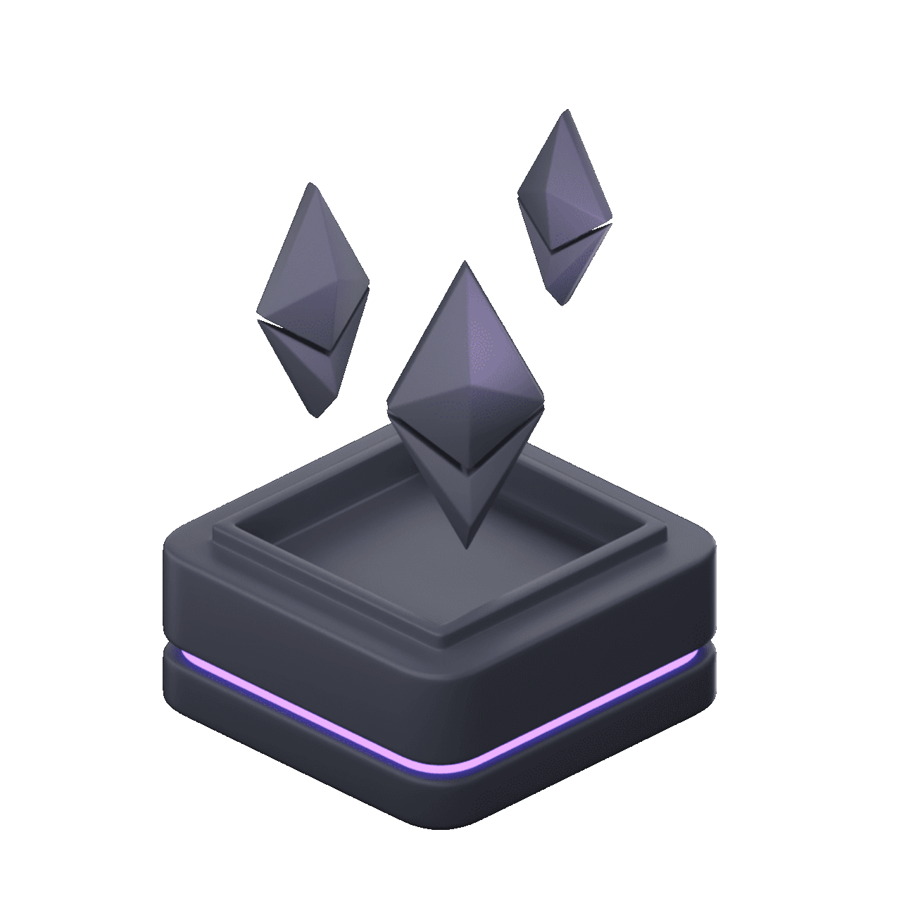 Animated illustration of DeFi protocol with interconnected financial nodes