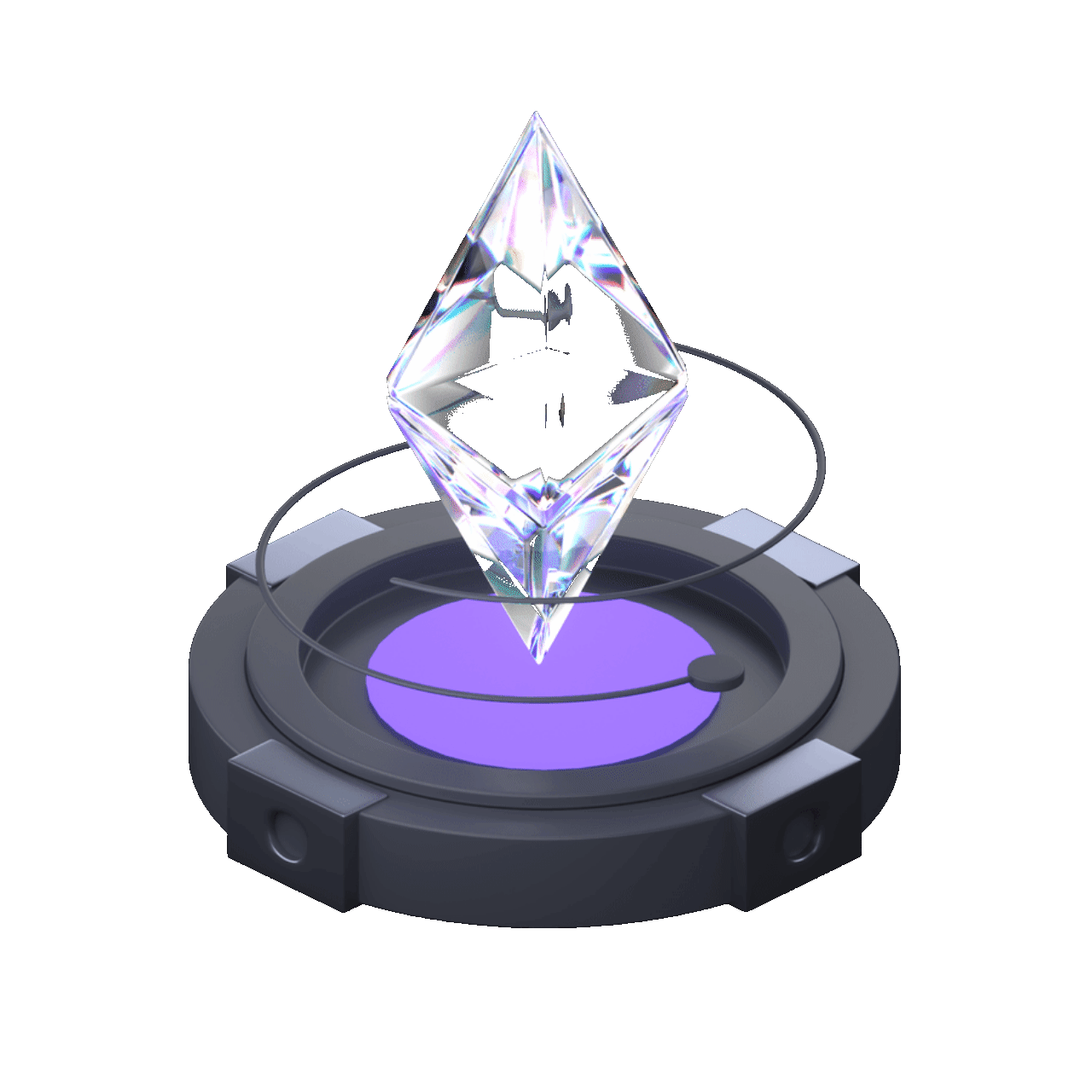 Animated illustration of governance token voting system for a DAO